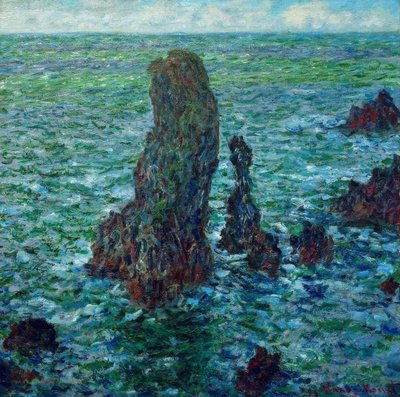 Les pyramides de Port-Coton (Die Fels – pyramiden von Port-C tekijältä Claude Monet