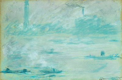Lontoo, Boats on the Thames; Lontoo, Boats on the Thames, 1901 tekijältä Claude Monet