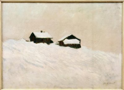 Maisons dans la neige, Norvege tekijältä Claude Monet