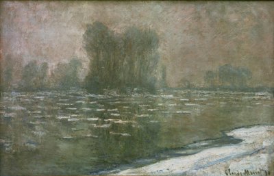 Matin brumeux, débâcle (Jää sumuisena aamuna) tekijältä Claude Monet