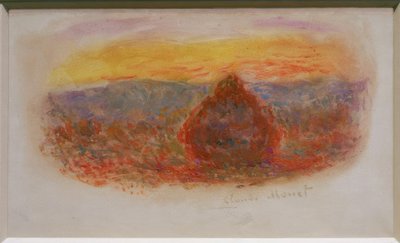 Meule, soleil couchant tekijältä Claude Monet