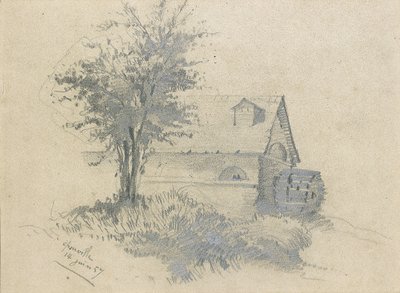 Moulin Lezardessa, 1857 tekijältä Claude Monet