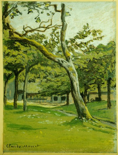 Normandian maatila puiden alla tekijältä Claude Monet