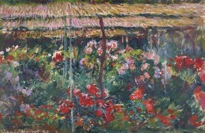 Pionipuutarha, 1887 tekijältä Claude Monet