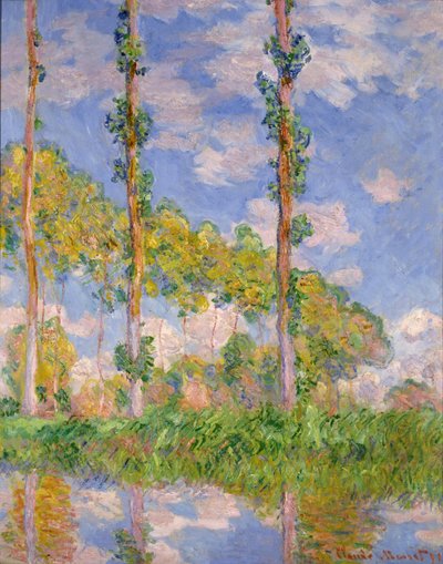 poppelit auringossa tekijältä Claude Monet