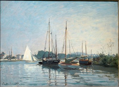 Huviveneet Argenteuilissa. (Öljy kankaalle tekijältä Claude Monet