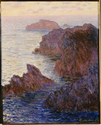 Point de Rochers, Port-Goulphar tekijältä Claude Monet