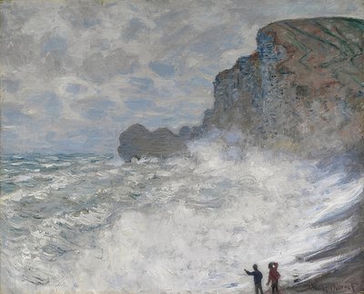 Rauhes Wetter in Étretat. 1883 tekijältä Claude Monet