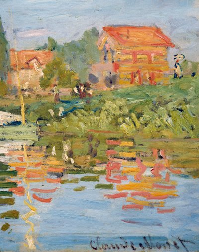Regatat Argenteuilissa, n. 1872 (öljy kankaalle) (yksityiskohta) tekijältä Claude Monet