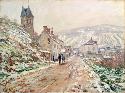 Road Vetheuilissa talvella, Claude Monet (1840-1926) tekijältä Claude Monet