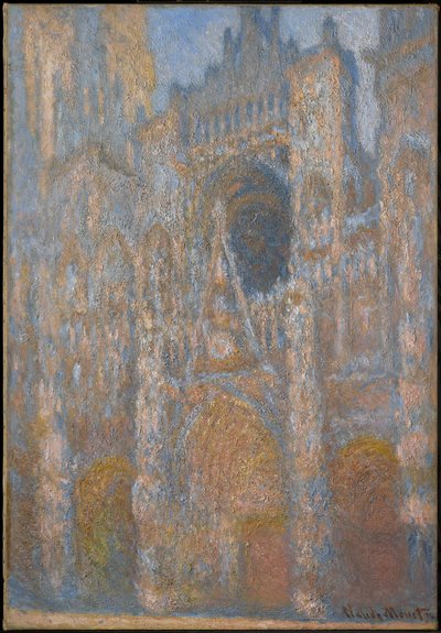 Rouenin katedraali, julkisivu auringonvalossa tekijältä Claude Monet