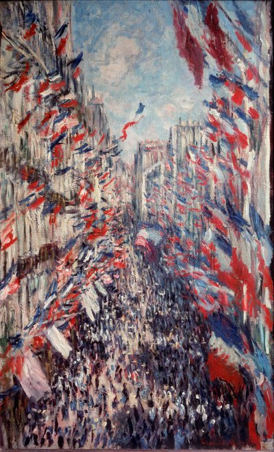 Rue Montorgueil Pariisissa tekijältä Claude Monet