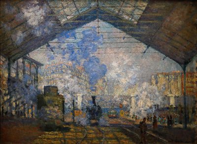 Saint-Lazaren asema tekijältä Claude Monet
