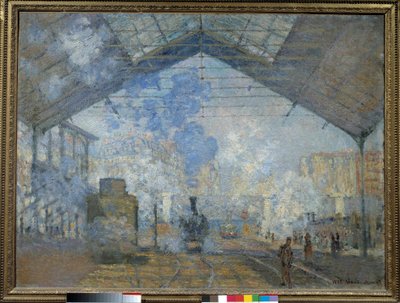 Saint Lazaren rautatieasema tekijältä Claude Monet