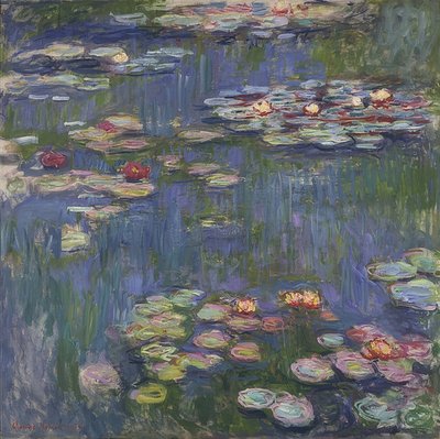 Vesi liljat. 1916 tekijältä Claude Monet