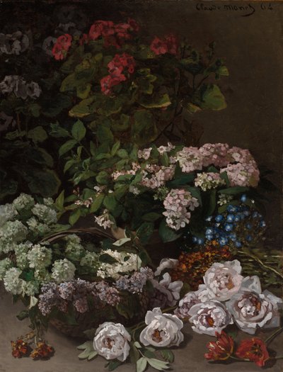 Kevään kukat, 1864. tekijältä Claude Monet
