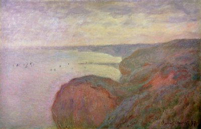 Jyrkät kalliot lähellä Dieppeä, 1897. tekijältä Claude Monet