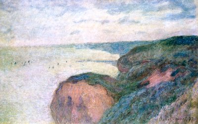 Jyrkät kalliot lähellä Dieppeä, 1897 tekijältä Claude Monet