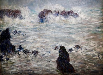 Myrsky, Belle-îlen rannikko tekijältä Claude Monet
