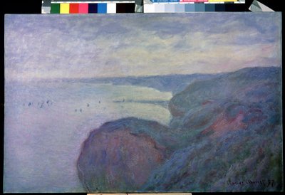 Kalliolla lähellä Dieppeä. Claude Monet