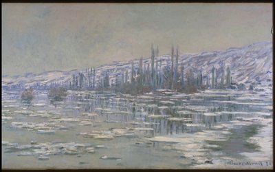 Jään murtuminen (La Débâcle tai Les Glaçons) tekijältä Claude Monet