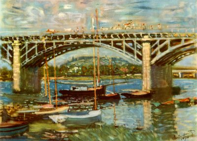 Silta Seinen yli Argenteuilissa, 1874, 1937. tekijältä Claude Monet