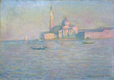 San Giorgio Maggioren kirkko, Venetsia, 1908 tekijältä Claude Monet