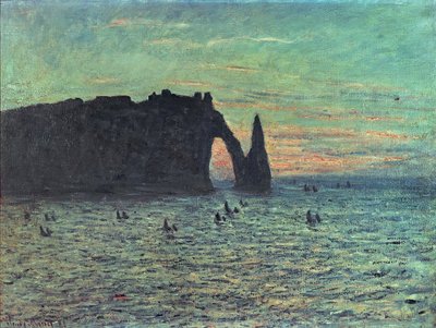 Ontto neula Etretatissa, 1883 tekijältä Claude Monet
