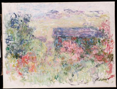 House Through the Roses, n. 1925-26 tekijältä Claude Monet