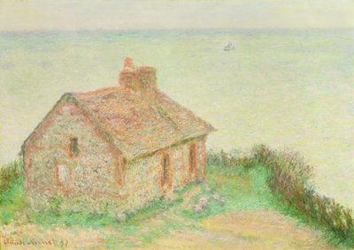The House at Douanier, Pink Effect, 1897 tekijältä Claude Monet