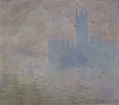 Parlamenttitalot, lokit tekijältä Claude Monet