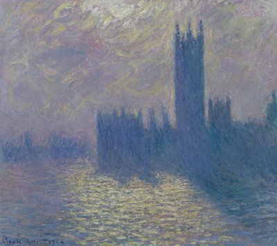 Parlamenttitalo, Stormy Sky, 1904 tekijältä Claude Monet
