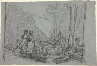 Lounas ruoholla, n. 1865. tekijältä Claude Monet