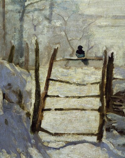 Harakka (yksityiskohta) tekijältä Claude Monet