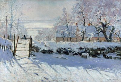 Harakka, 1869 tekijältä Claude Monet