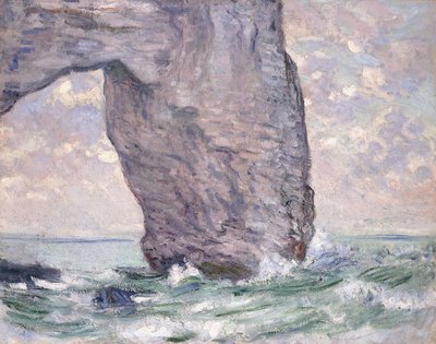 Manneporte alhaalta katsottuna, 1883 tekijältä Claude Monet
