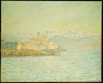 Antibesin vanha linnoitus (öljy kankaalle) tekijältä Claude Monet