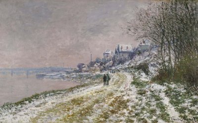 Polku Epinayyn, Lumiefekti, 1875 tekijältä Claude Monet