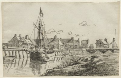 Touquesin satama, n. 1864 tekijältä Claude Monet