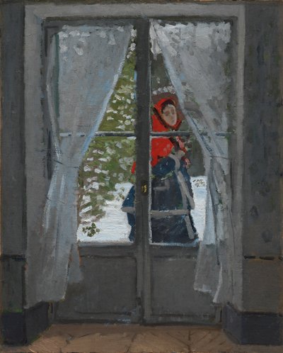 Punainen huivi, n. 1868-73. tekijältä Claude Monet
