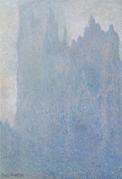 Rouenin katedraali sumussa, 1893 tekijältä Claude Monet