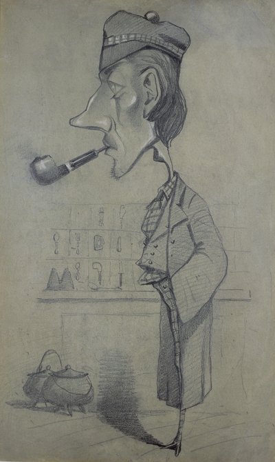 Scotsman with a pipe, 1857 tekijältä Claude Monet