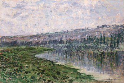 Seine ja Chantemslen kukkulat; Seine ja Chantemslen kukkulat, 1880 tekijältä Claude Monet