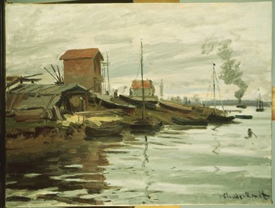 Seine Petit-Gennevilliersissä, 1872 tekijältä Claude Monet