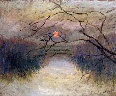 Seine at Vetheuil (öljy kankaalle) tekijältä Claude Monet