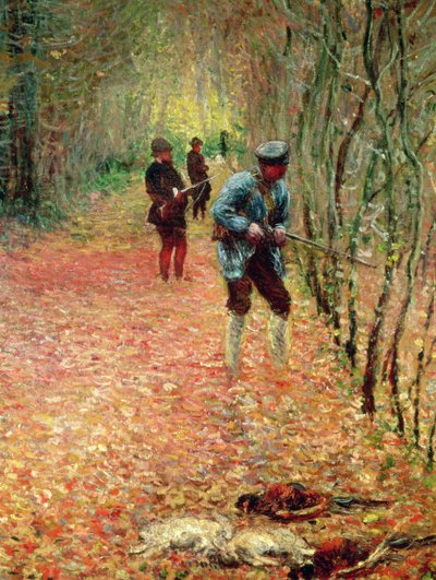 The Shoot, 1876, yksityiskohta kuvasta 82390. tekijältä Claude Monet