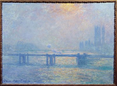Thames Charing Crossissa Lontoossa tekijältä Claude Monet