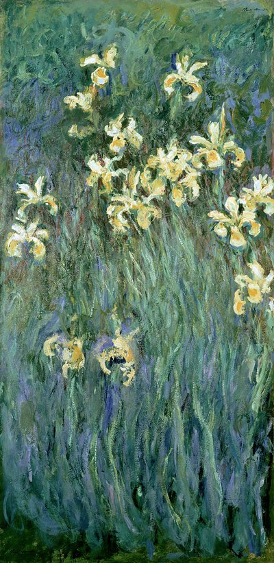 Keltaiset iirikset tekijältä Claude Monet
