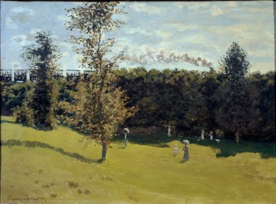 Juna maaseudulla, n. 1870 (öljy kankaalle) tekijältä Claude Monet