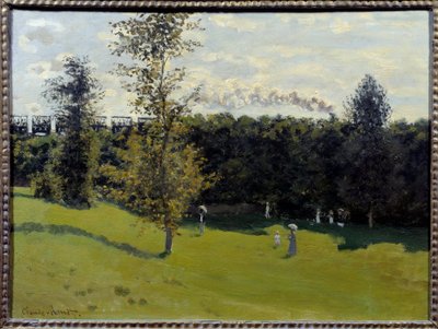Juna maaseudulla Claude Monet